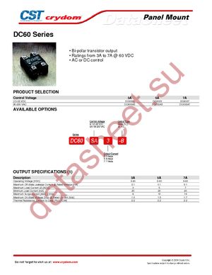 DC60SA5 datasheet  